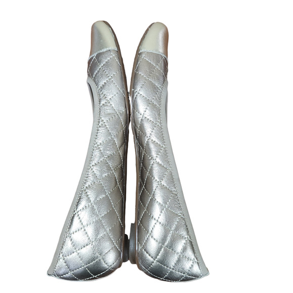 Vaneli Serene Gold Quilted Ballet Flat 9.5 - Picture 7 of 13